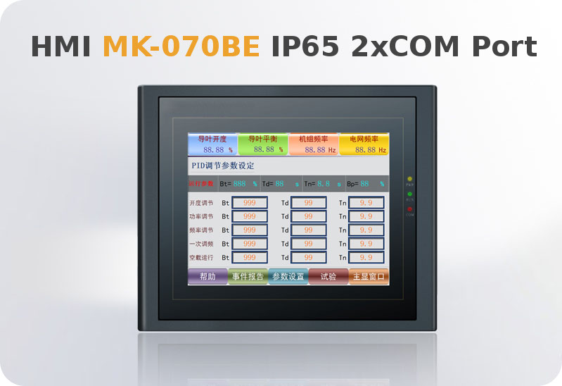 Panel sterowniczy HMI Panel operatorski Linux Modbus COM RS232 RS422 RS485